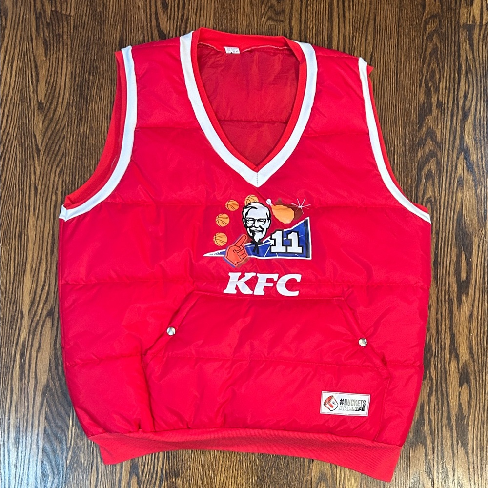 KFC Winter Basketball Promo Puffer Jersey Vest